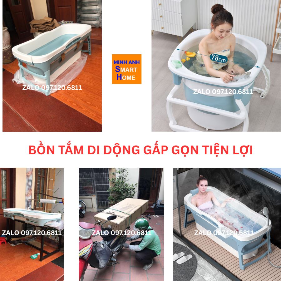 Bồn Tắm Di Động Gấp Gọn Tiện Lợi – Thư Giãn Mọi Lúc Mọi Nơi